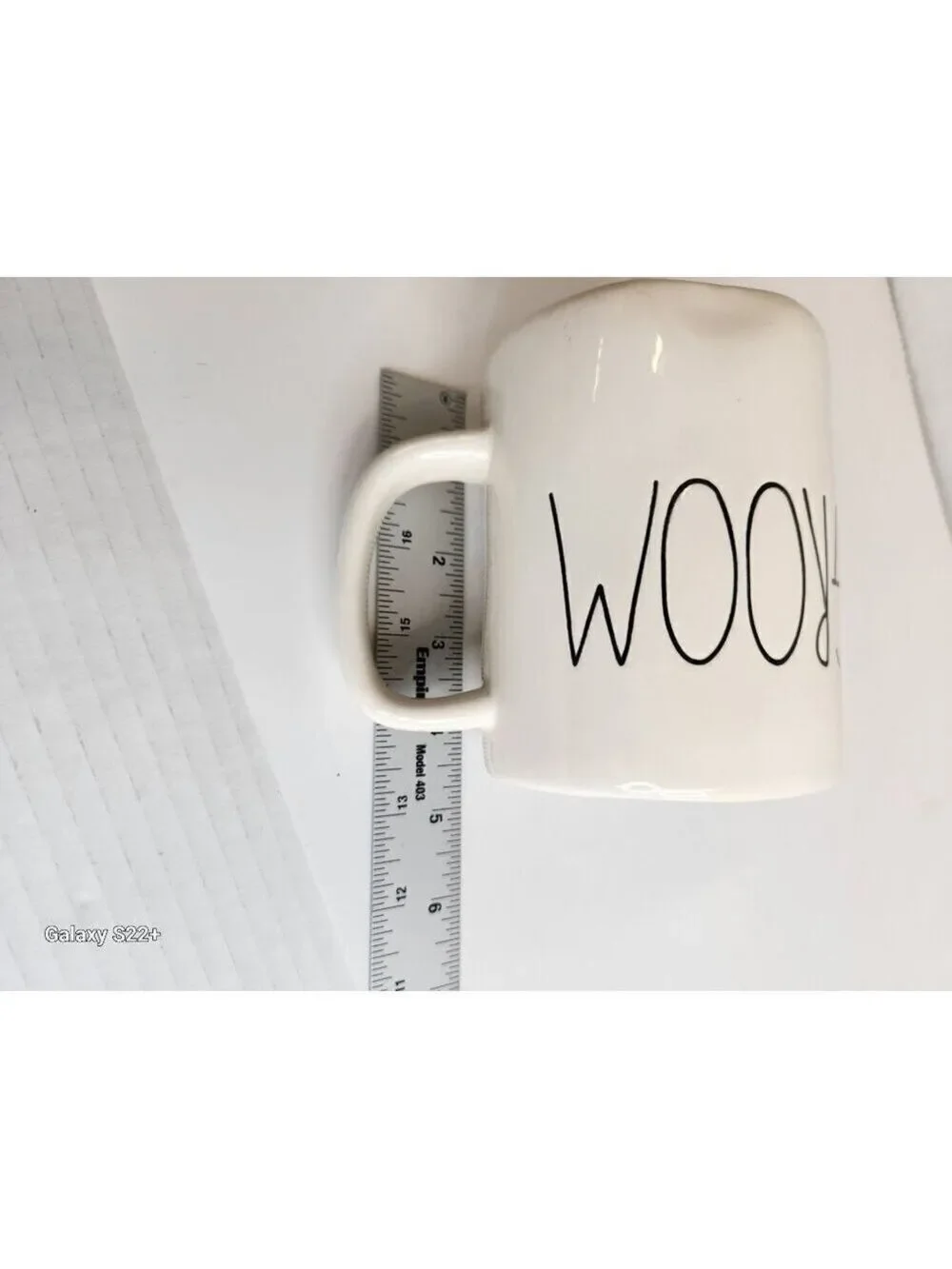 Rae Dunn Magenta Artisan Collection Groom Mug Ceramic White